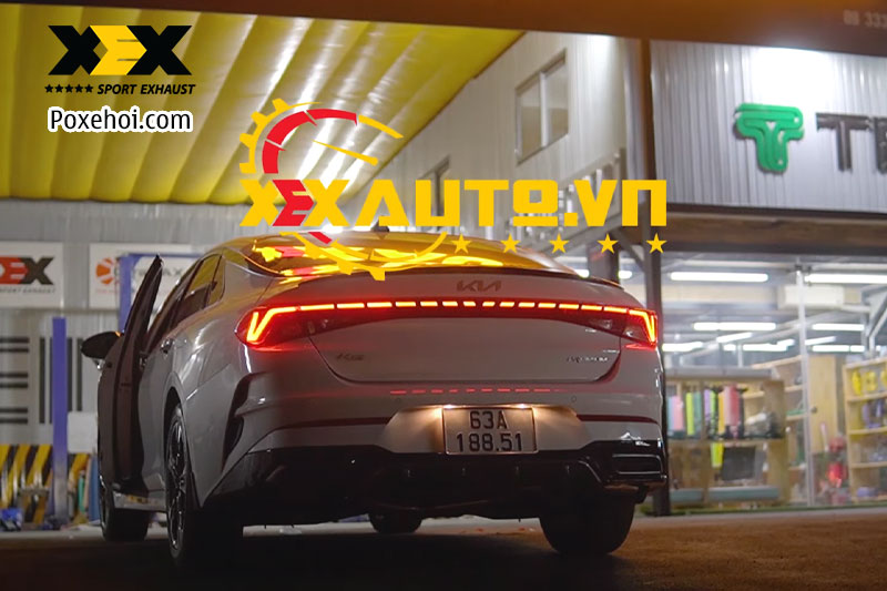 Chia sẻ chi tiết về độ pô XEX Sport cho Kia K5 2022